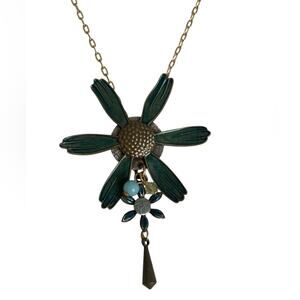 Vintage Y2K boho cottage fairy forest fairytale boutique dainty flower necklace